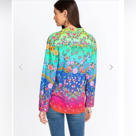 RAINBOW FIELD FITTED SHIRT Size Small - Picture 2 of 6